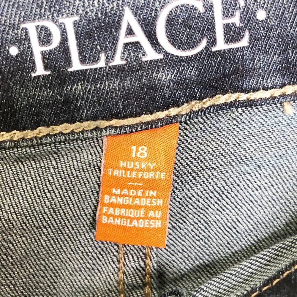 NWT The Children's Place Straight Jeans 18 Husky